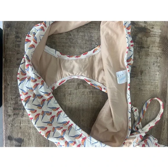 J. Crew Swim Bird Print Two Piece Swim Suit - Picture 9 of 9